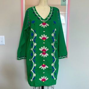 Francis Valentine Embroidered Tunic Dress Large